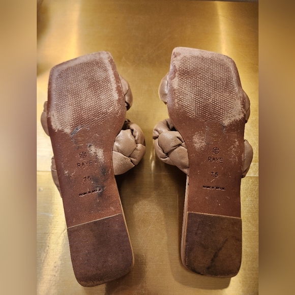 RAYE Women's Pale Pink Braided Slide Sandals Size 7.5 - Picture 6 of 12